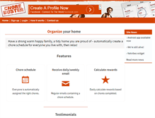 Tablet Screenshot of chorebuster.net